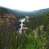 Bighorn River Valley and Crescent Falls