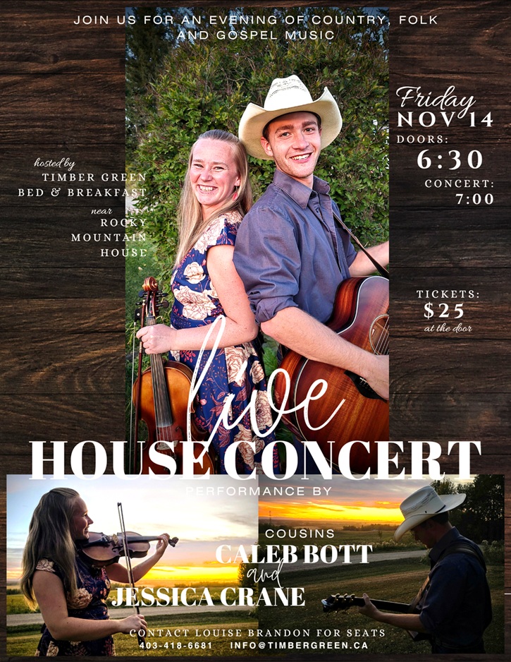 House Concert: Jessica Crane and Caleb Bott House Concert: Jessica Crane and Caleb Bott