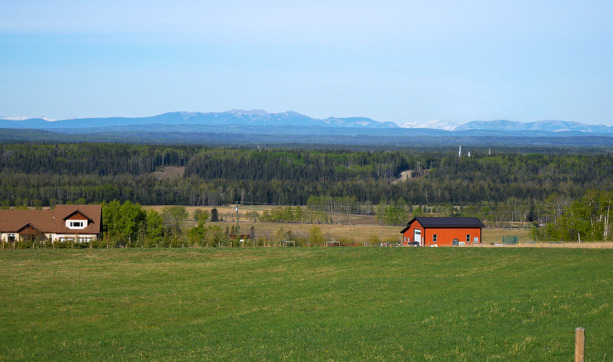 North Saskatchewan River valley and the Rockies North Saskatchewan River valley and the Rockies